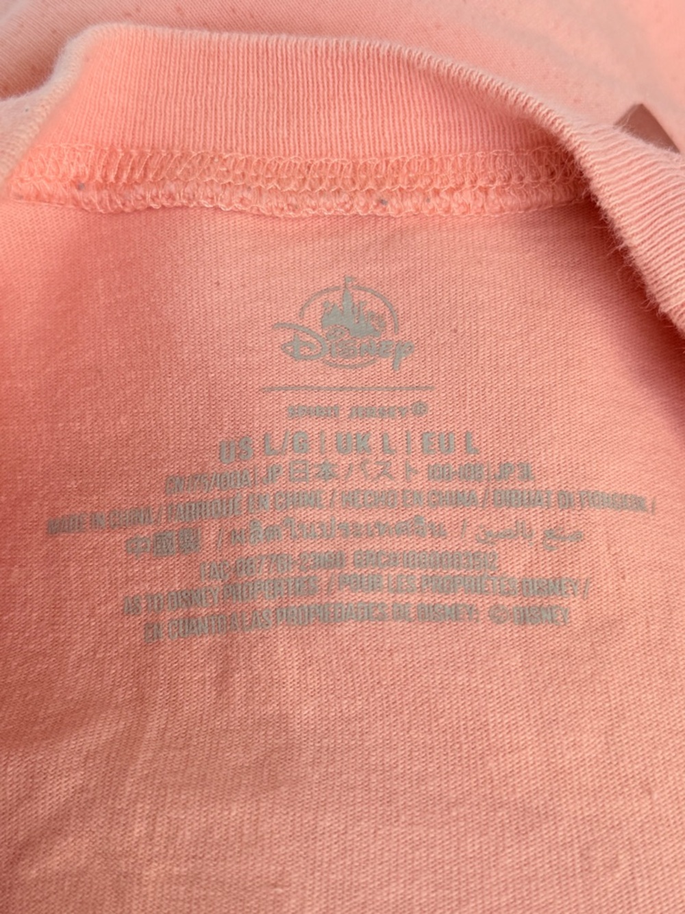 Disney Peach Pink Long-Sleeve Graphic Sweatshirt - Picture 3 of 4